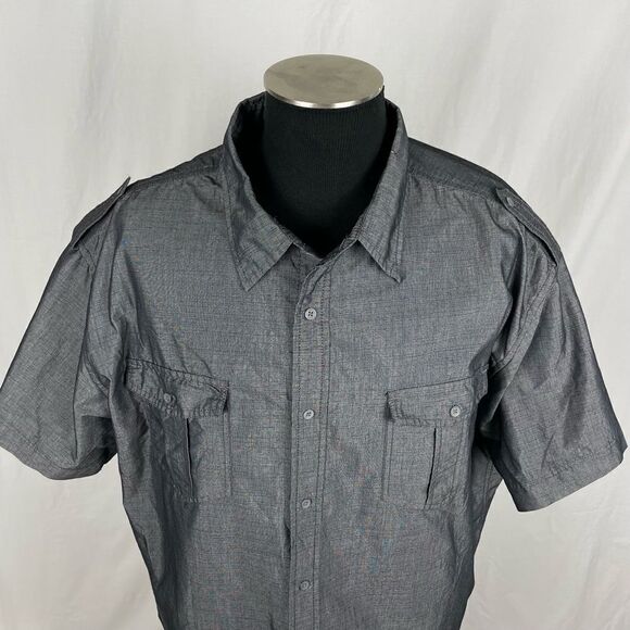 Paper Denim & Cloth Short Sleeve Button Down Shirt - Men's 3X - Picture 4 of 8
